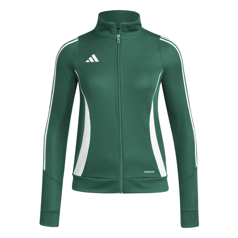 ADIDAS TIRO 24 TRAINING JACKET WOMEN TEAM DARK GREEN WHITE