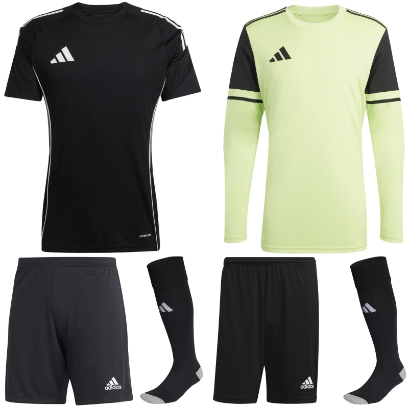 ADIDAS TIRO 25 COMPETITION KIT BUNDLE BLACK TEAM GREY
