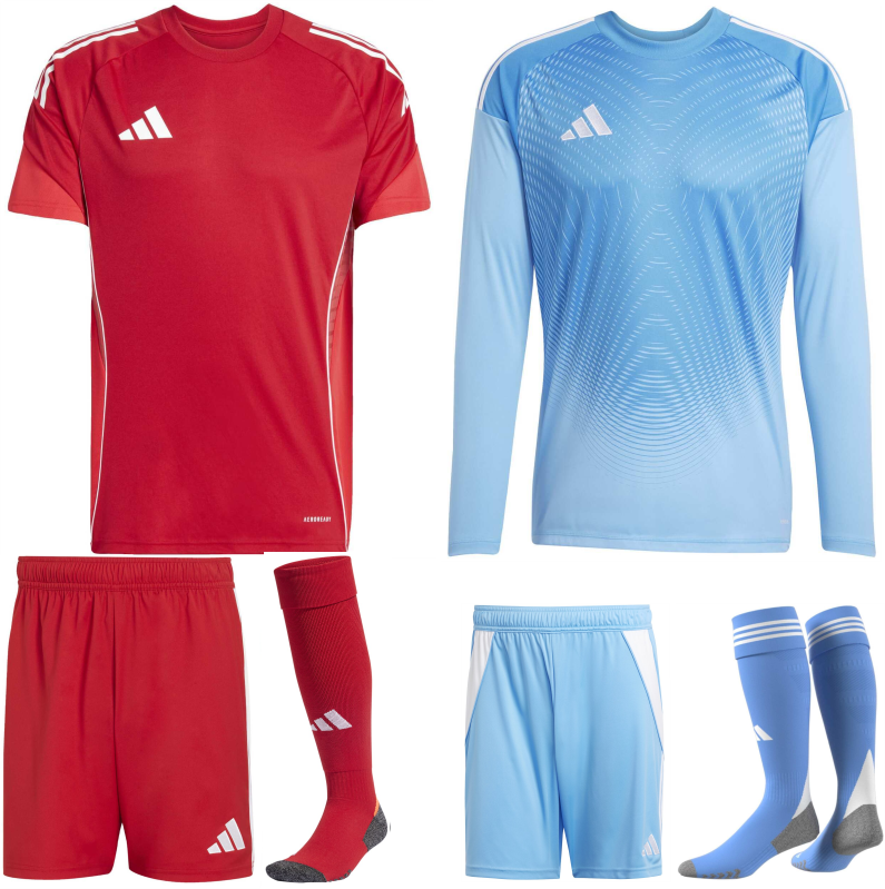 ADIDAS TIRO 25 COMPETITION PREMIUM KIT BUNDLE TEAM POWER RED PURE RUBY
