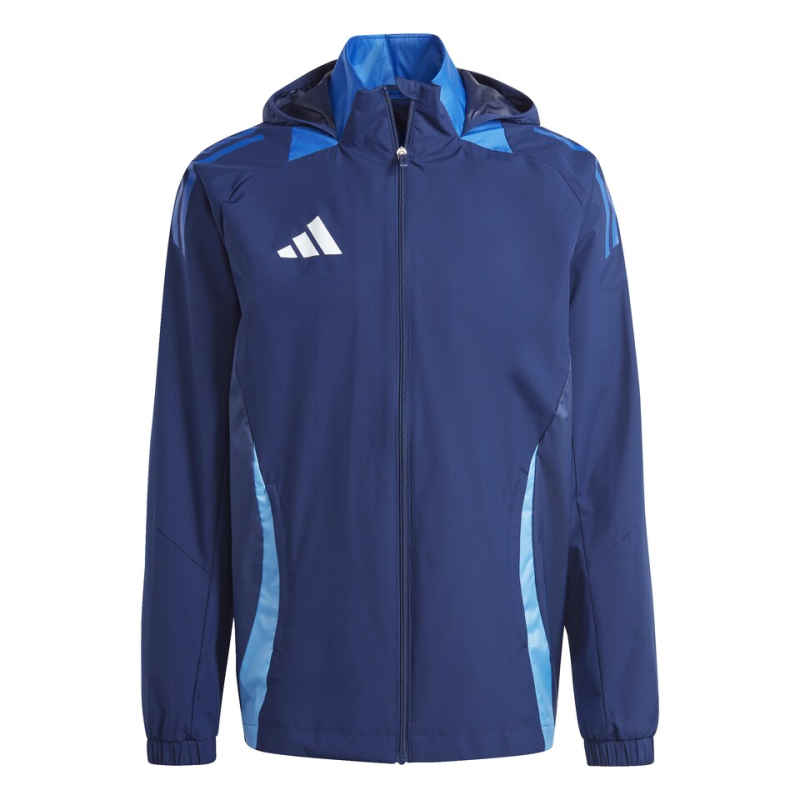 ADIDAS TIRO 24 COMPETITION ALL WEATHER JACKET TEAM NAVY BLUE 2 TEAM ROYAL BLUE WHITE