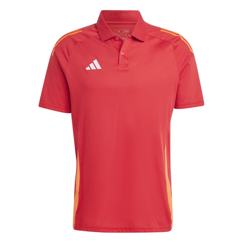 ADIDAS TIRO 24 COMPETITION POLO TEAM POWER RED APPAREL SOLAR RED WHITE