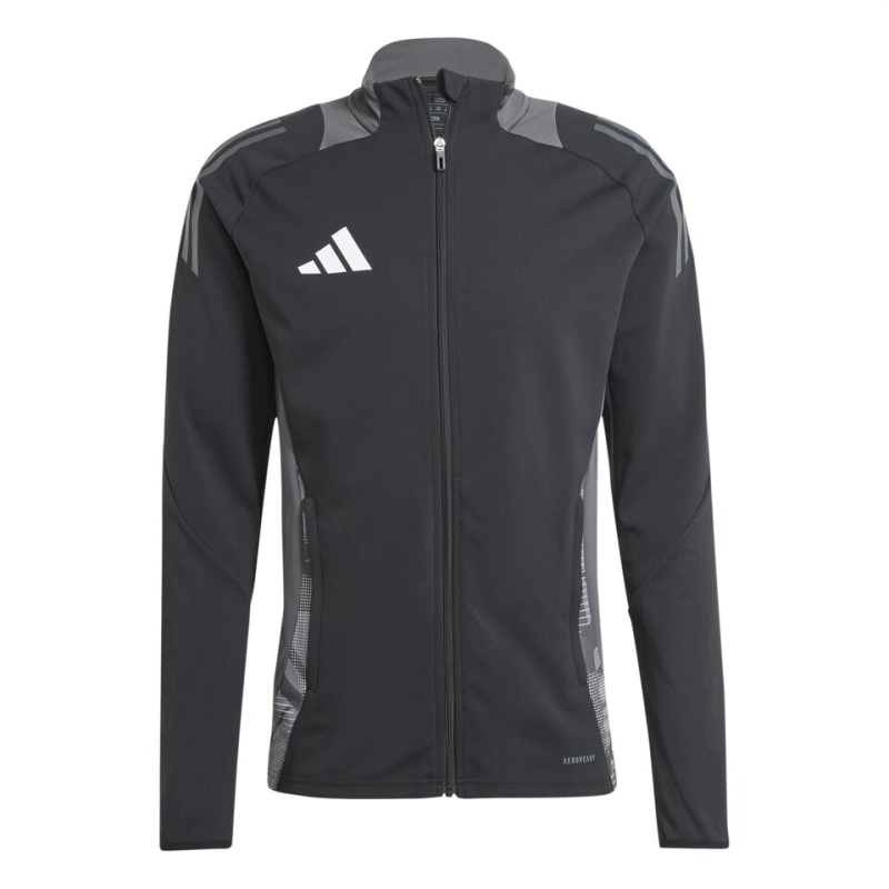 ADIDAS TIRO 24 COMPETITION PRESENTATION JACKET WOMEN BLACK TEAM DARK GREY WHITE