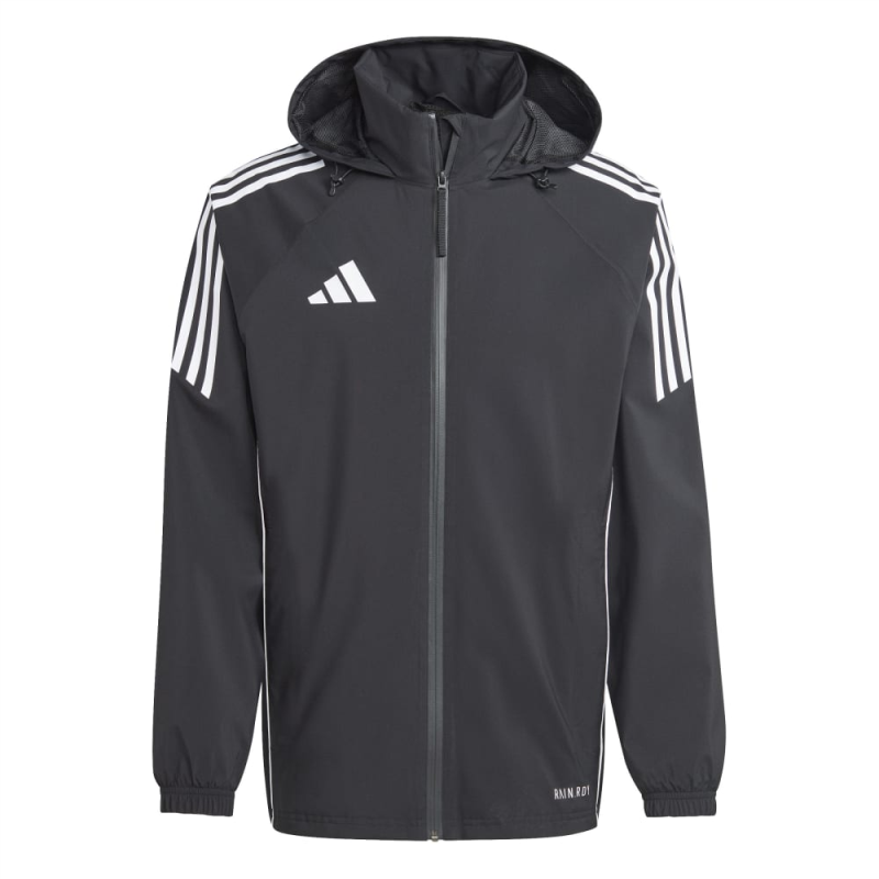 Black and white adidas windbreaker jacket hot sale