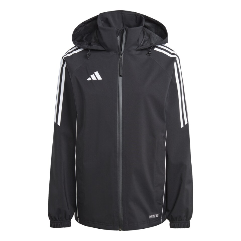 Adidas windbreaker womens black and white online