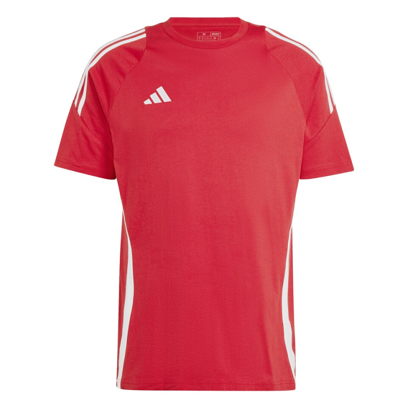 ADIDAS TIRO 24 SWEAT T SHIRT TEAM POWER RED 2 WHITE