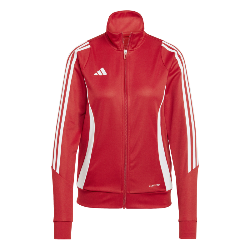 ADIDAS TIRO 24 TRAINING JACKET WOMEN TEAM RED 2 WHITE