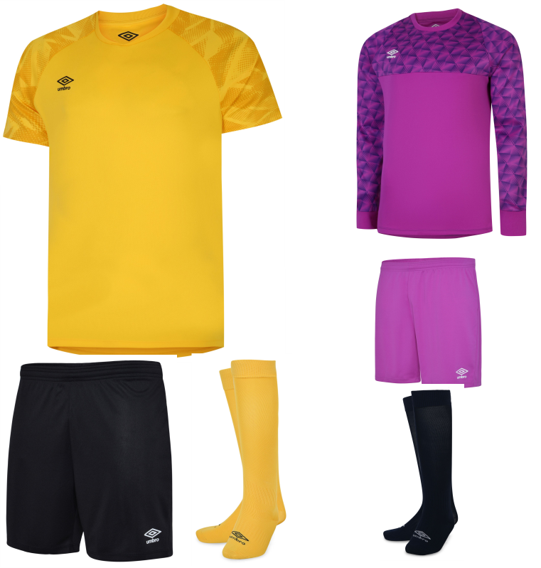 UMBRO ATLAS SHORT SLEEVE KIT BUNDLE YELLOW