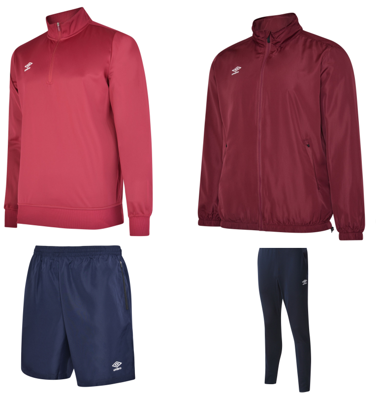 Umbro Club Essential Training Bundle Claret