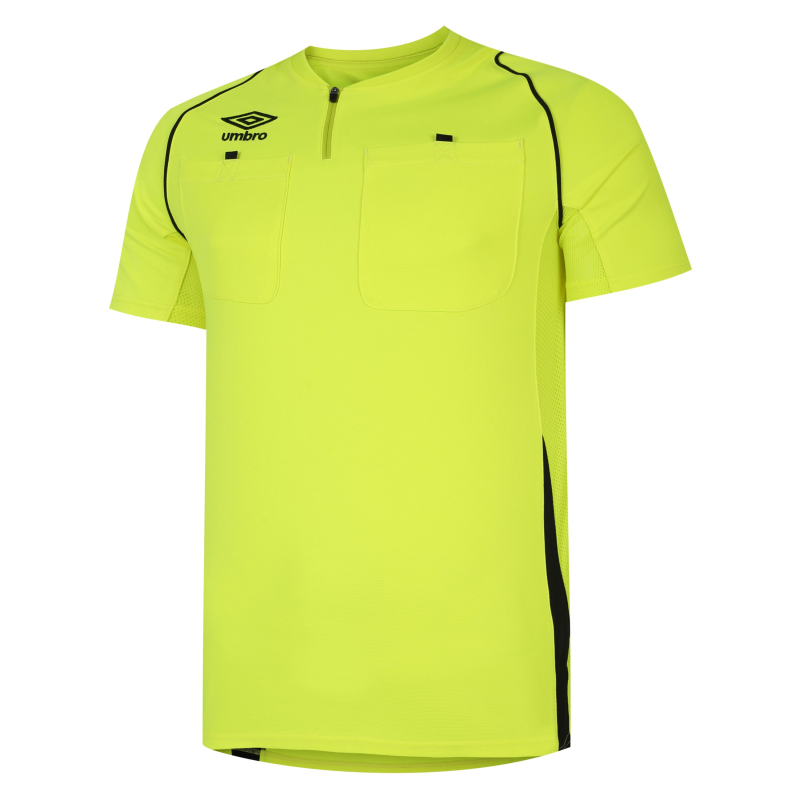 UMBRO REFEREE SHIRT SAFETY YELLOW/BLACK