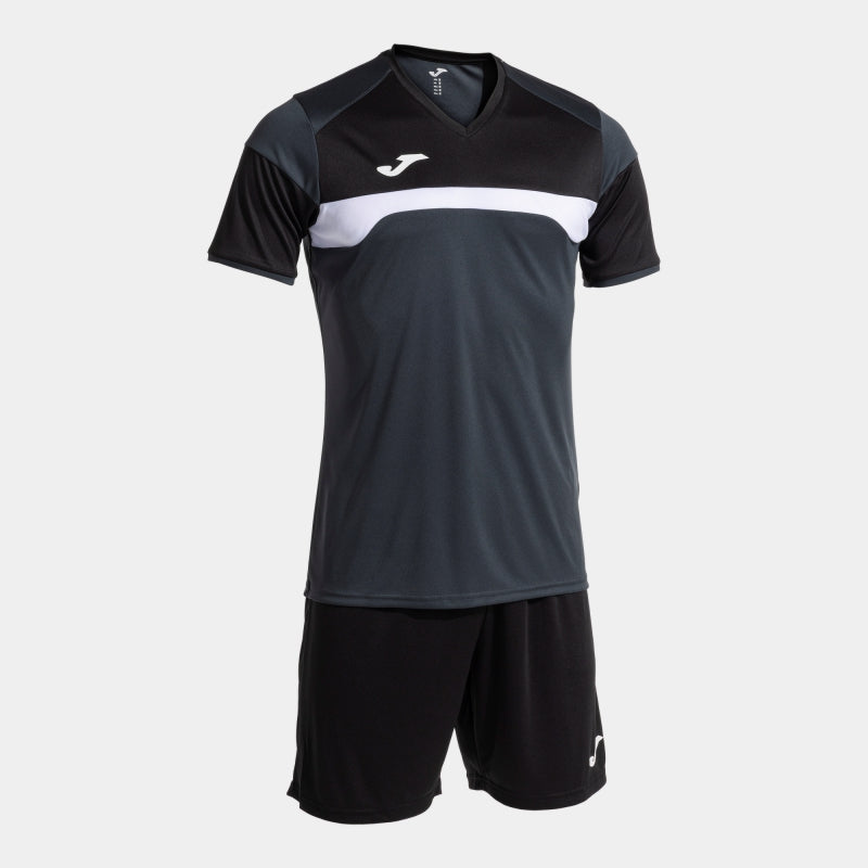 Joma Danubio III SS Set Anthracite/Black
