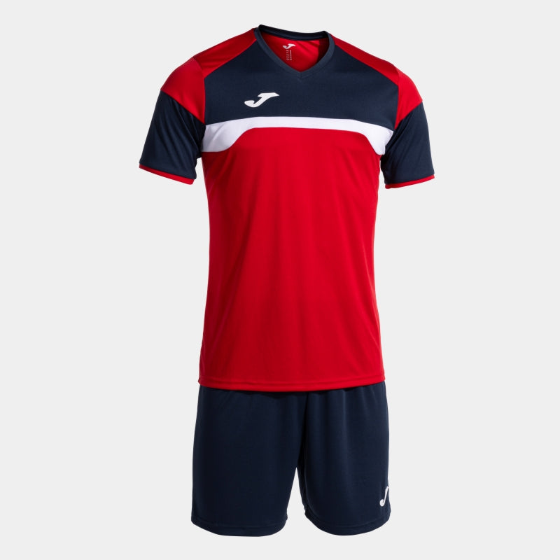 Joma Danubio III SS Set Red/Dark Navy