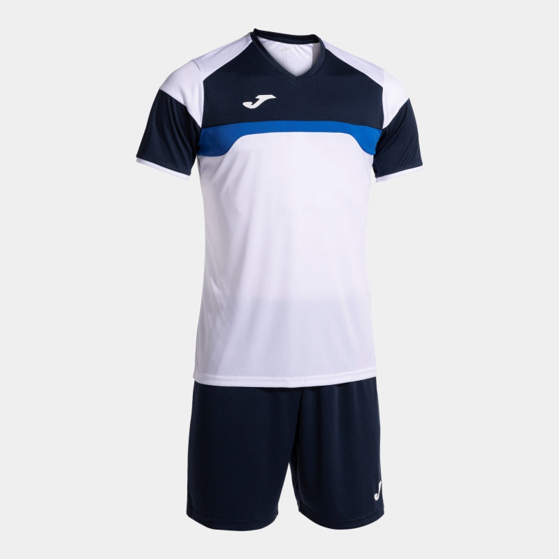 Joma Danubio III SS Set White/Dark Navy