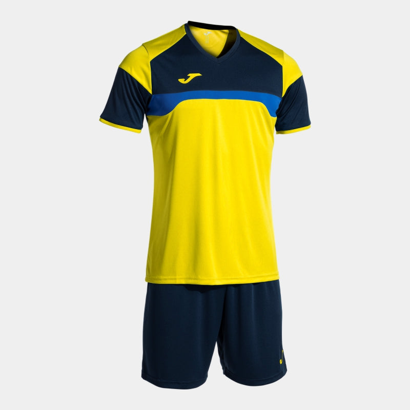 Joma Danubio III SS Set Yellow/Dark Navy