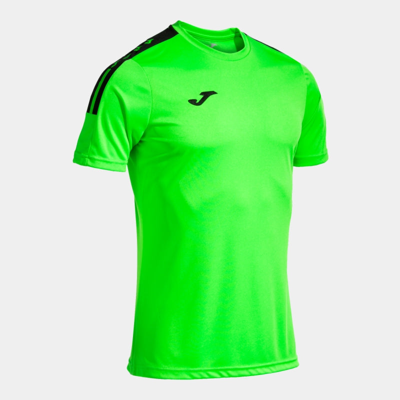 Joma Olimpiada SS Jersey Green Fluor/Black