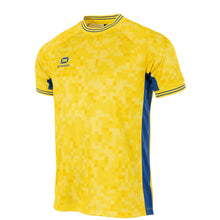 Load image into Gallery viewer, Stanno Pixel SS Football Shirt Yellow/Royal
