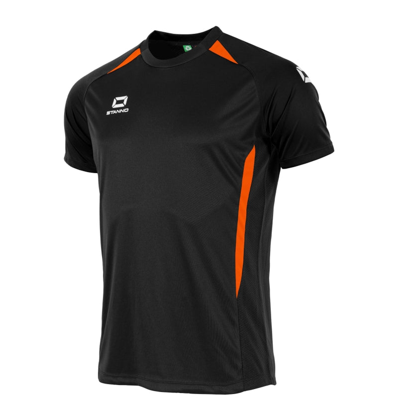 Stanno Stadio SS Football Shirt Black/Orange