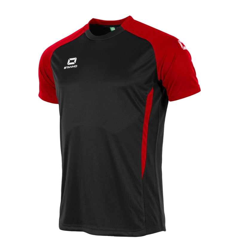 Stanno Stadio SS Football Shirt Black/Red