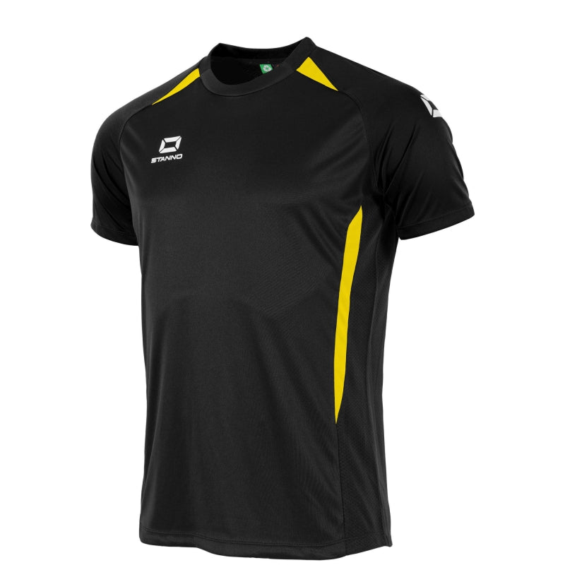 Stanno Stadio SS Football Shirt Black/Yellow