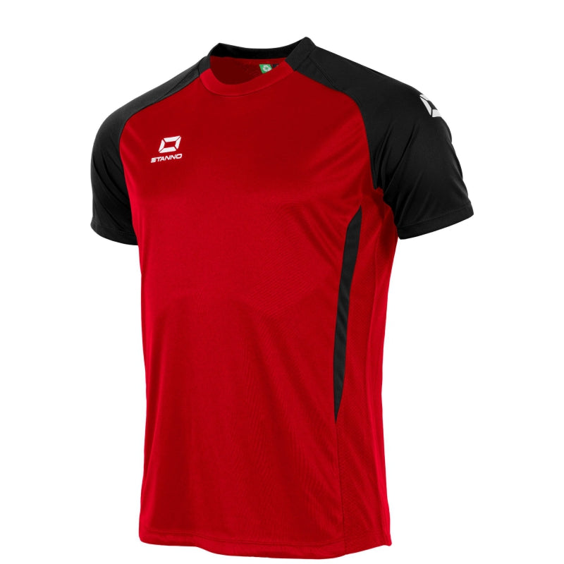 Stanno Stadio SS Football Shirt Red/Black