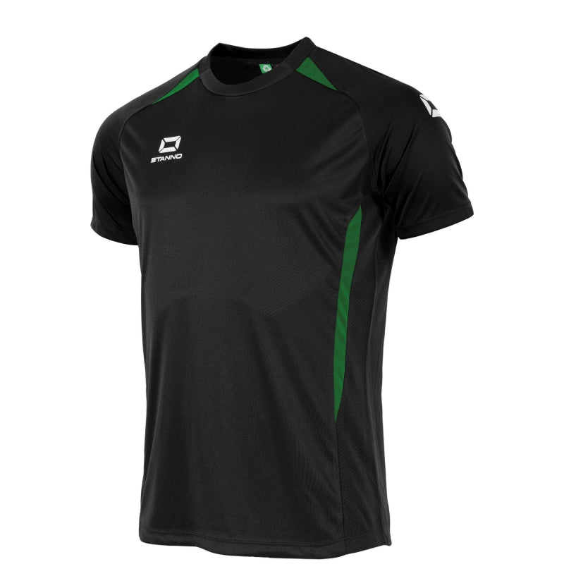 Stanno Stadio SS Football Shirt Black/Green