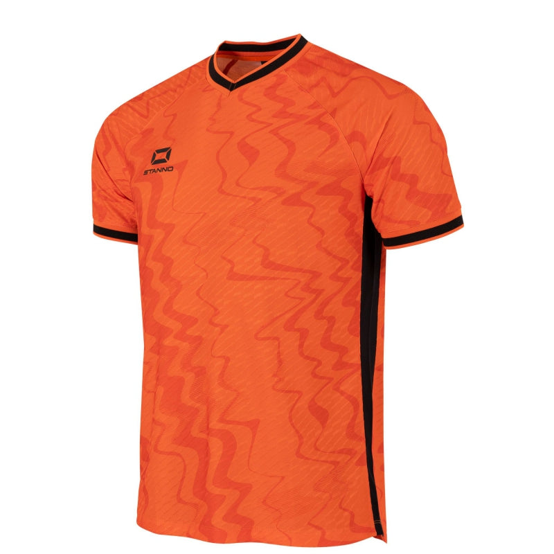 Stanno Wave SS Football Shirt Orange/Black