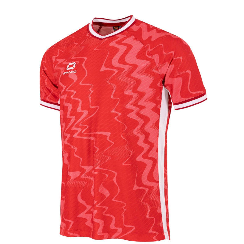 Stanno Wave SS Football Shirt Red/White