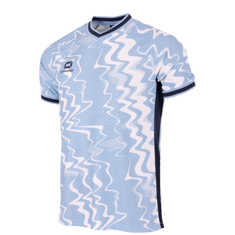 Stanno Wave SS Football Shirt Sky Blue/White/Navy