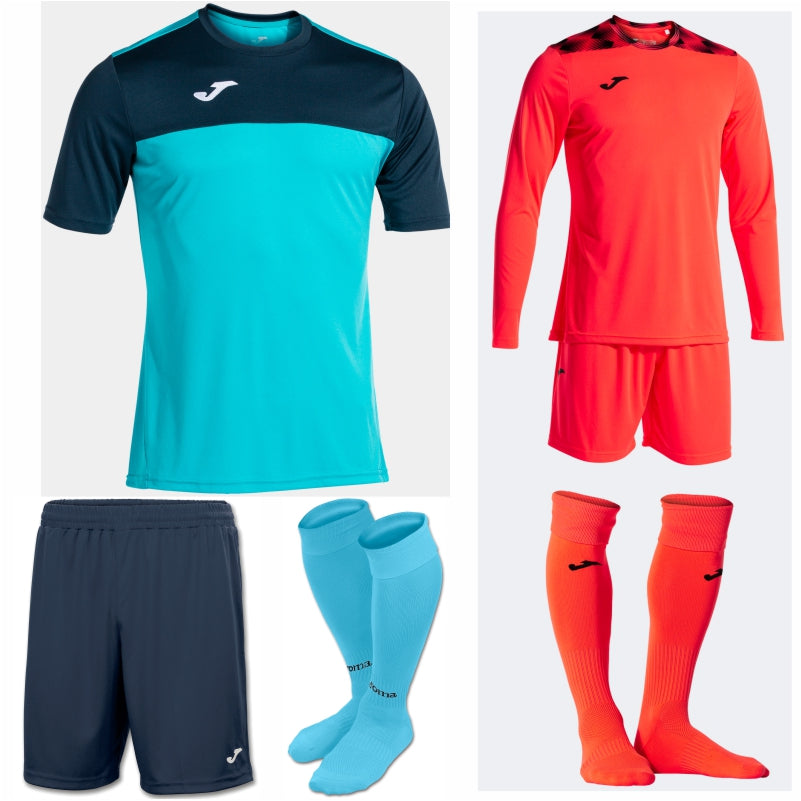 JOMA WINNER SS KIT BUNDLE TURQUOISE FLUOR/DARK NAVY