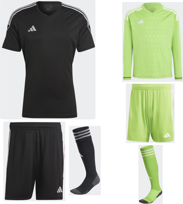 ADIDAS TIRO 23 PREMIUM SS KIT BUNDLE BLACK WHITE