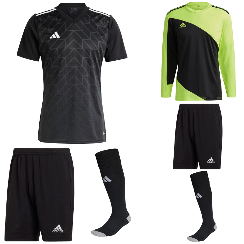 ADIDAS TEAM ICON 23 SS KIT BUNDLE BLACK