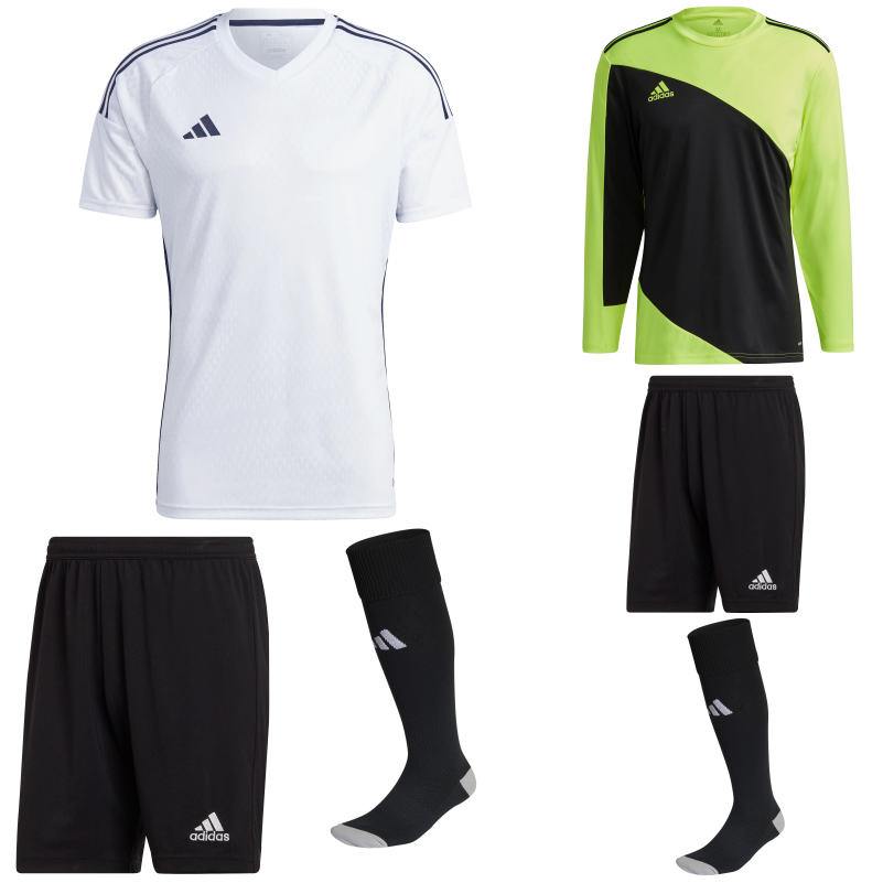 ADIDAS TIRO 23 COMPETITION MATCH SS KIT BUNDLE WHITE/BLACK