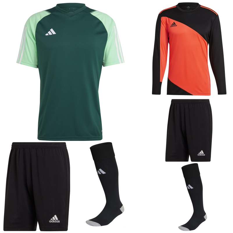 ADIDAS TIRO 23 COMPETITION SS KIT BUNDLE TEAM DARK GREEN BEAM GREEN
