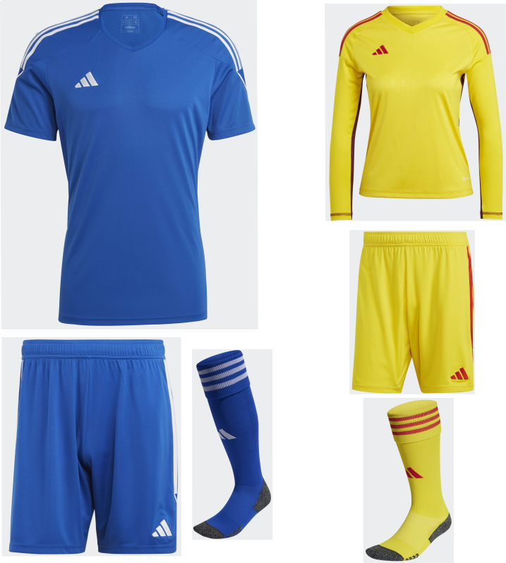 ADIDAS TIRO 23 PREMIUM SS KIT BUNDLE TEAM ROYAL BLUE WHITE