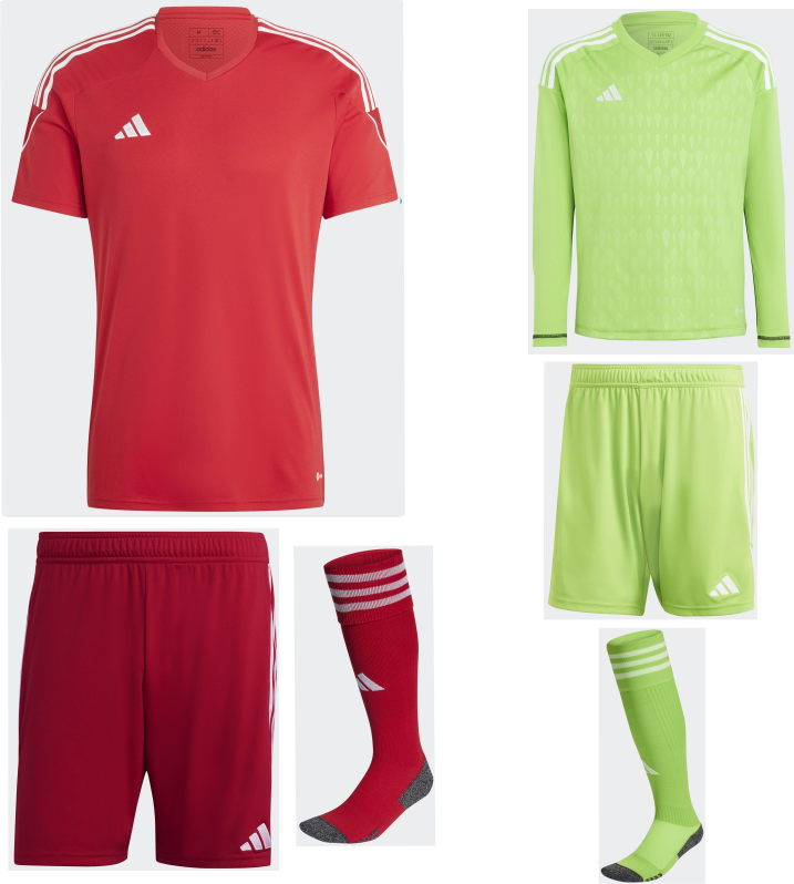 ADIDAS TIRO 23 PREMIUM SS KIT BUNDLE TEAM POWER RED 2 WHITE