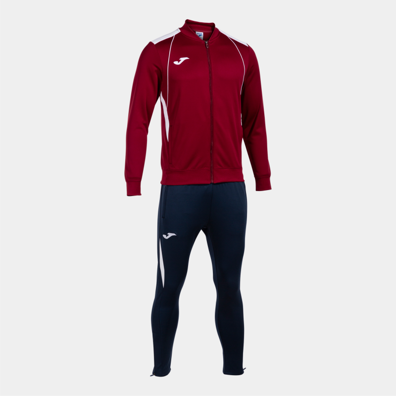 JOMA CHAMPIONSHIP VII TRACKSUIT BURGUNDY/WHITE/NAVY