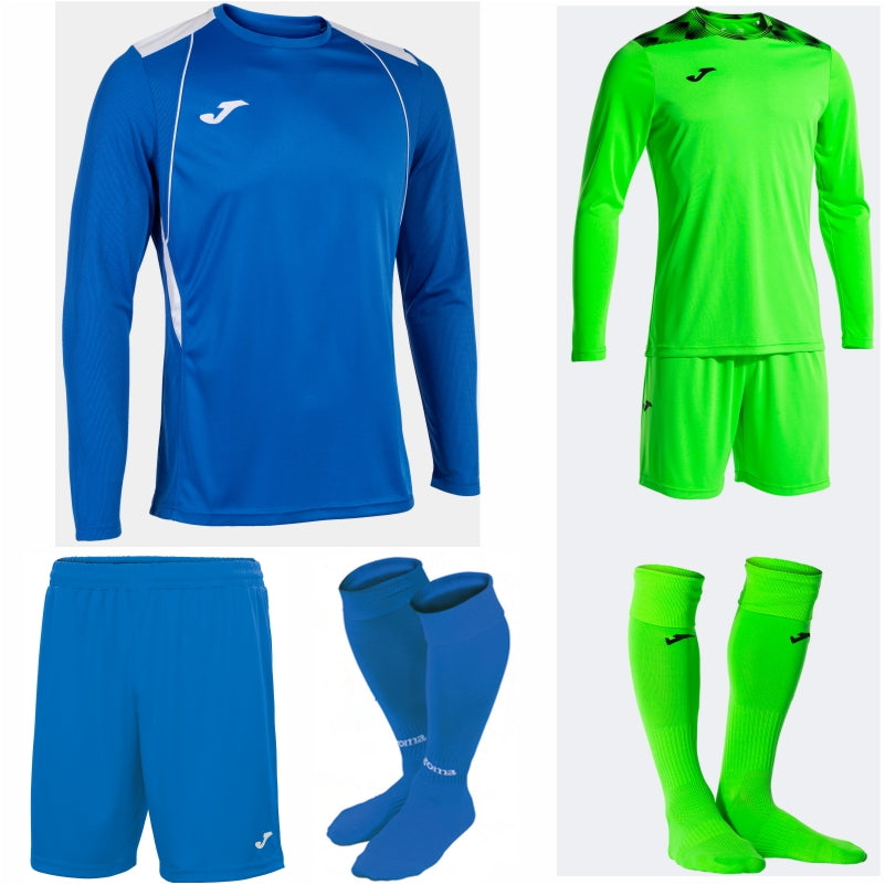 JOMA CHAMPIONSHIP VII LS KIT BUNDLE ROYAL/WHITE