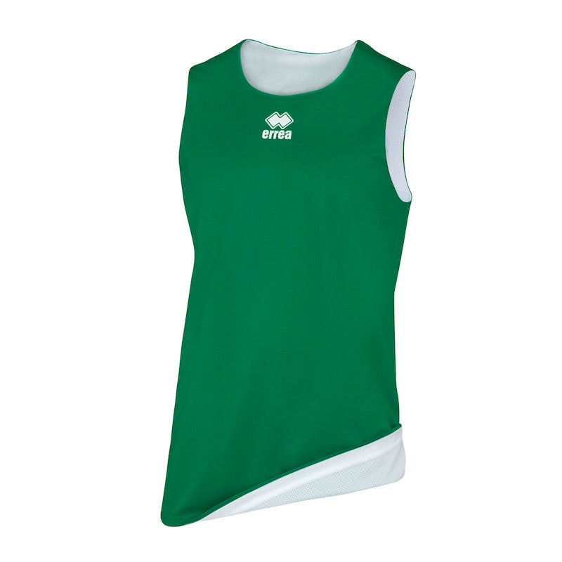 ERREA CHICAGO DOUBLE BASKETBALL VEST GREEN WHITE