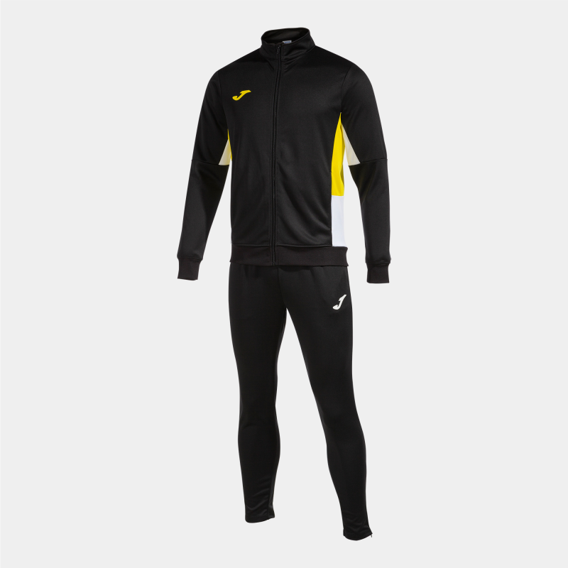 JOMA DANUBIO II TRACKSUIT BLACK YELLOW WHITE