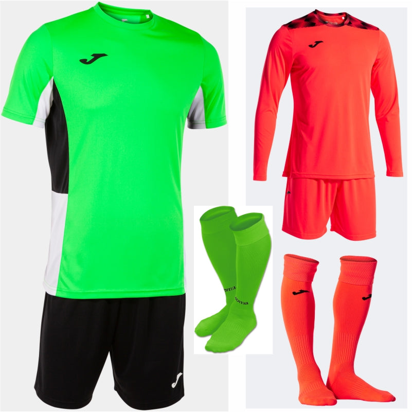 JOMA DANUBIO II SS KIT BUNDLE GREEN FLUOR/BLACK/WHITE