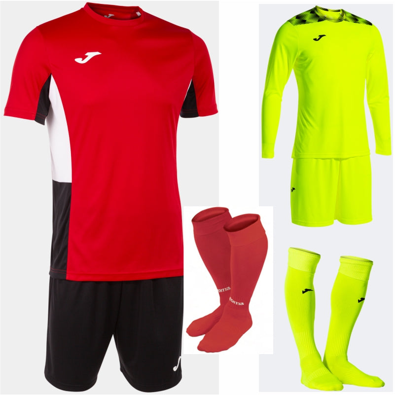 JOMA DANUBIO II SS KIT BUNDLE RED/BLACK/WHITE