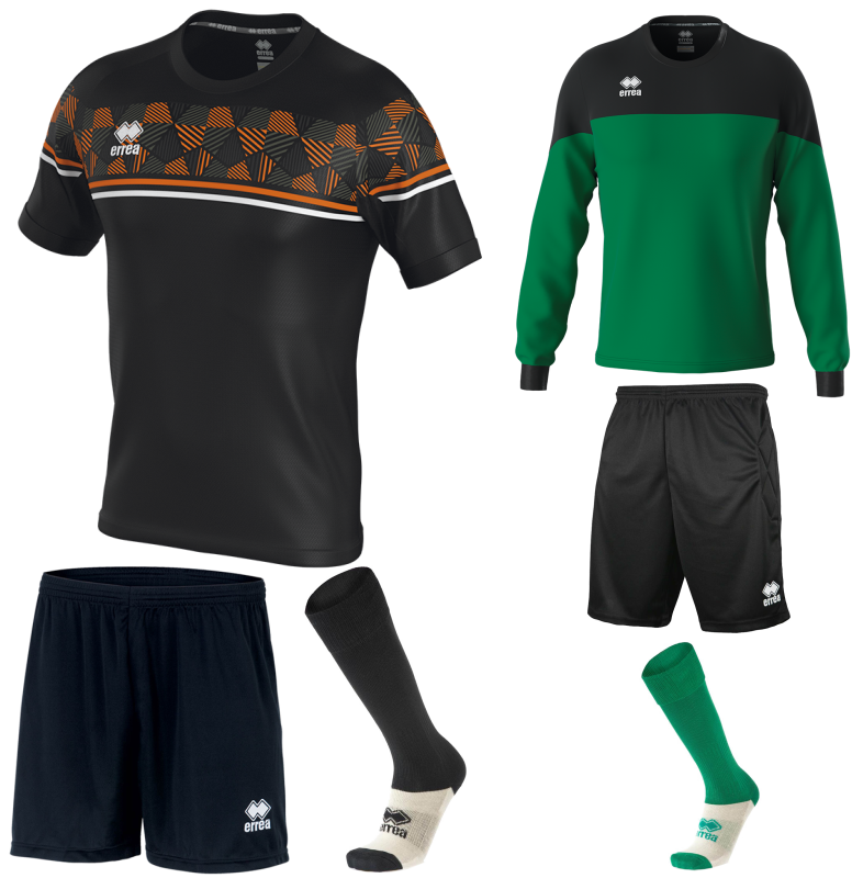 ERREA DIAMANTIS SS KIT BUNDLE BLACK ORANGE FLUO WHITE