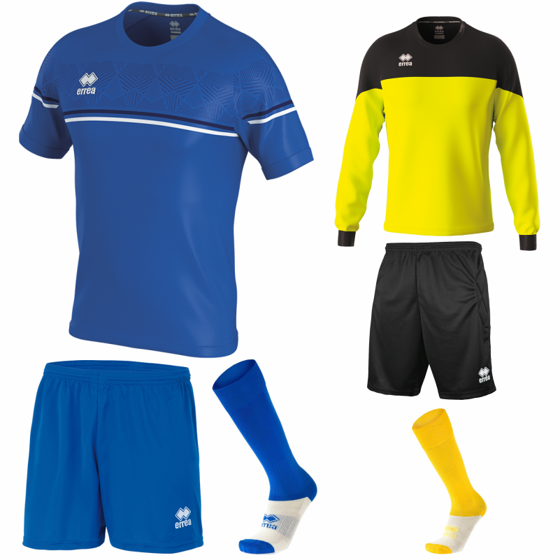 ERREA DIAMANTIS SS KIT BUNDLE BLUE NAVY WHITE