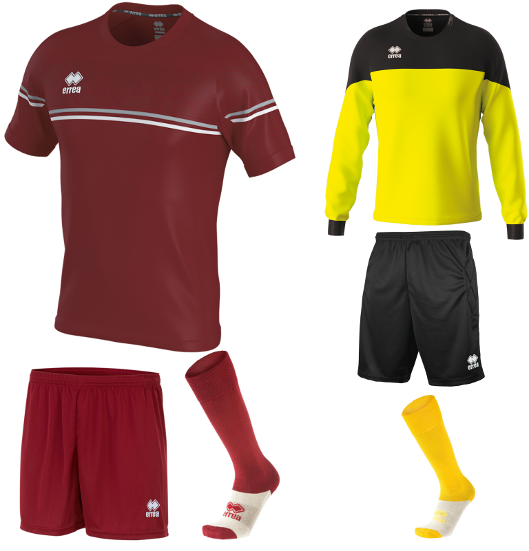 ERREA DIAMANTIS SS KIT BUNDLE MAROON GREY WHITE