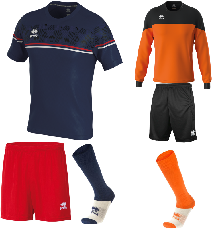 ERREA DIAMANTIS SS KIT BUNDLE NAVY RED WHITE