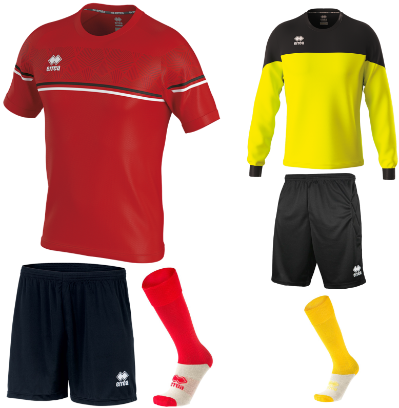 ERREA DIAMANTIS SS KIT BUNDLE RED BLACK WHITE