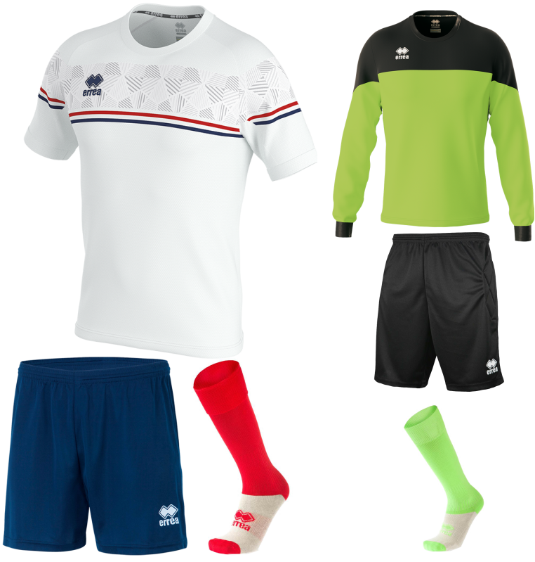 ERREA DIAMANTIS SS KIT BUNDLE WHITE RED NAVY