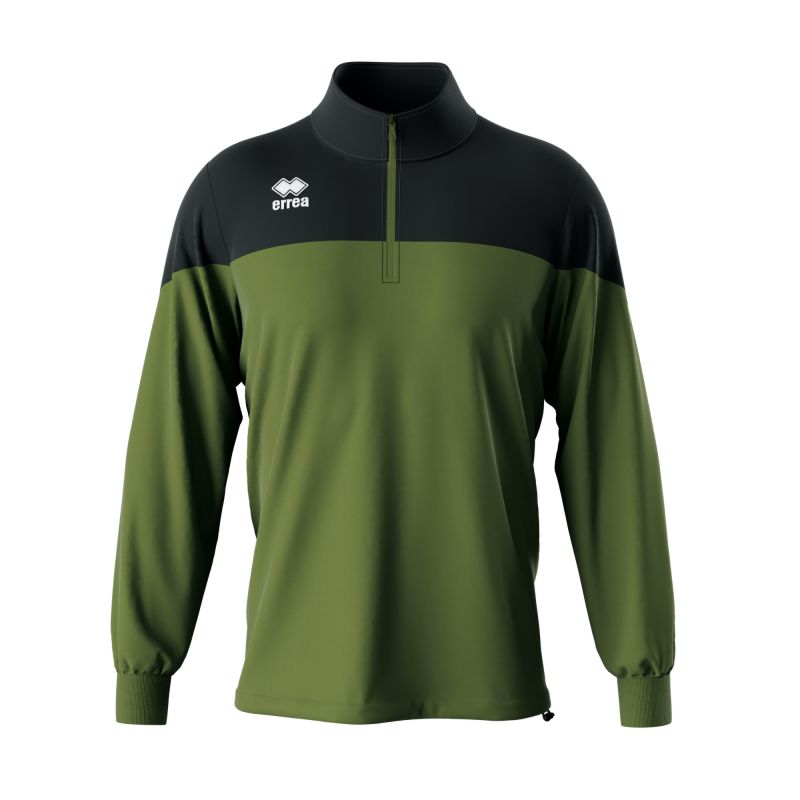 ERREA BLAKE 1/4 ZIP SWEATSHIRT MILITARY GREEN BLACK
