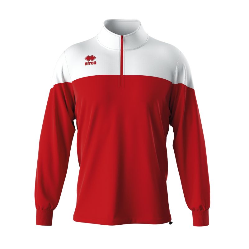ERREA BLAKE 1/4 ZIP SWEATSHIRT RED WHITE