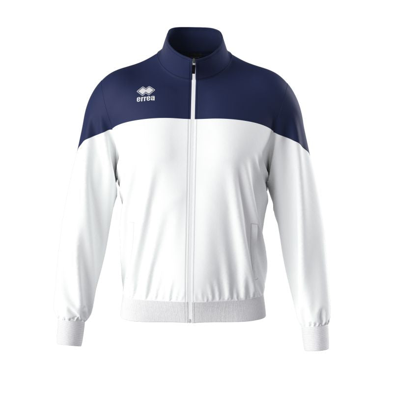 ERREA BUDDY FULL ZIP TRACK TOP WHITE NAVY