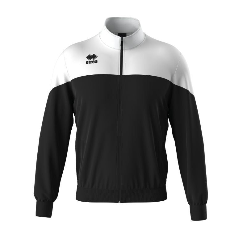 ERREA BUDDY FULL ZIP TRACK TOP BLACK WHITE